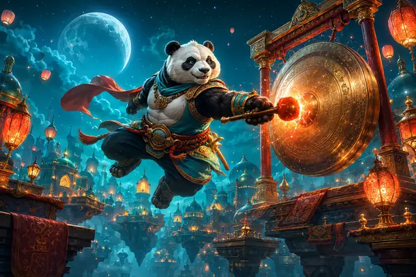 Πρωτότυπη εικονογράφηση για το Kickass Panda